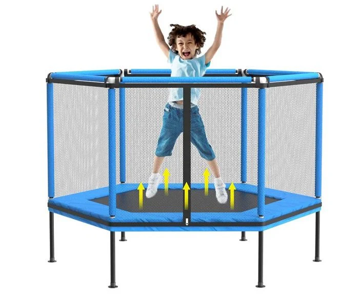 טרמפולינת קפיצים לילדים בצורת משושה | 160 ס"מ – תמונה 2