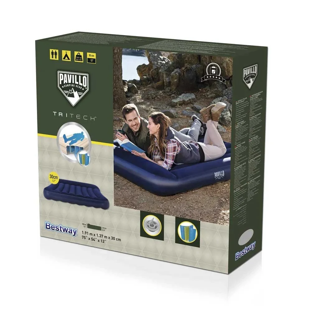 מזרן זוגי מתנפח כחול | מבית BESTWAY – תמונה 3