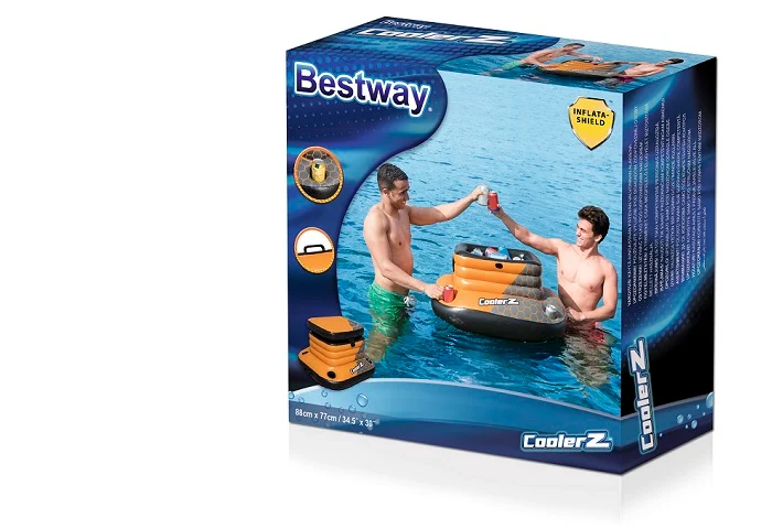 בר צף / ציידנית מתנפחת צפה על המים|88X77 סמ| BESTWAY – תמונה 4