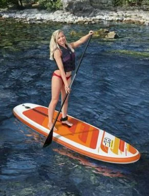 גלשן סאפ מהיר מתנפח לים 10.6" | 320X79 ס"מ | AQUA GLIDER SUP | Bestway – תמונה 2