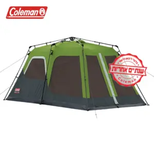 אוהל להקמה מהירה ל-8 אנשים מבית קולמן Coleman