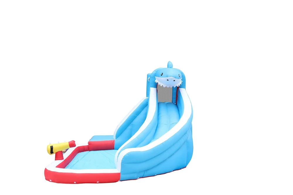 מתקן מתנפח פארק מים הכריש הענק | מתקן רטוב | JUMPER ISRAEL – תמונה 2