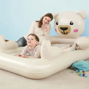 מיטה מתנפחת / מזרן מתנפח לילדים בעיצוב דובי | BESTWAY Dreamchaser airbeds