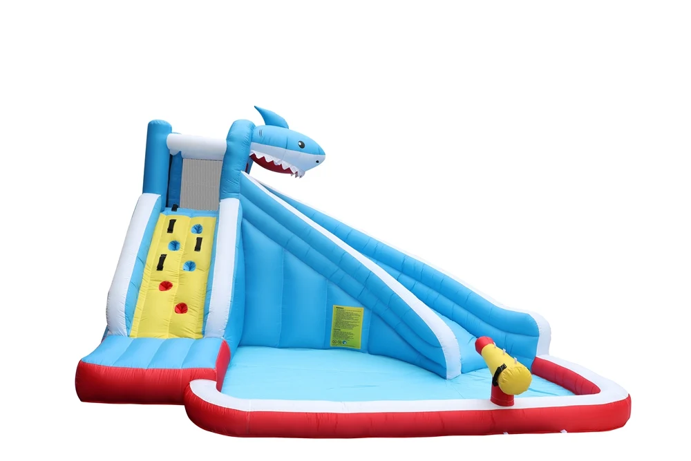 מתקן מתנפח פארק מים הכריש הענק | מתקן רטוב | JUMPER ISRAEL – תמונה 3
