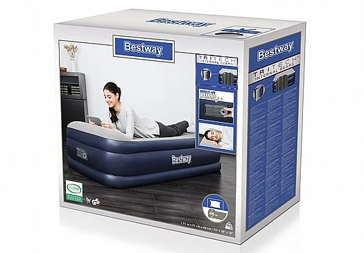 מזרן מתנפח יחיד עם משאבה מובנית INDOOR airbeds דגם Twin BESTWAY – תמונה 4