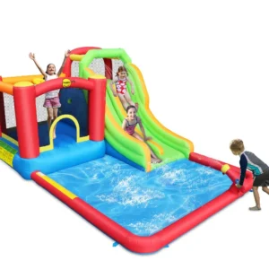 מתקן מים מתנפח משולב | 4.40X3.40X2.30 מטר | Happy Hop|