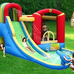 טרמפולינה מתנפחת ומגלשת מים- Splash Wave-הפיהופ-Happy Hop
