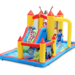 מתקן מתנפח משולב מקפצה ובריכת כדורים | 4.70X2.80X2 מטר | Happy Hop