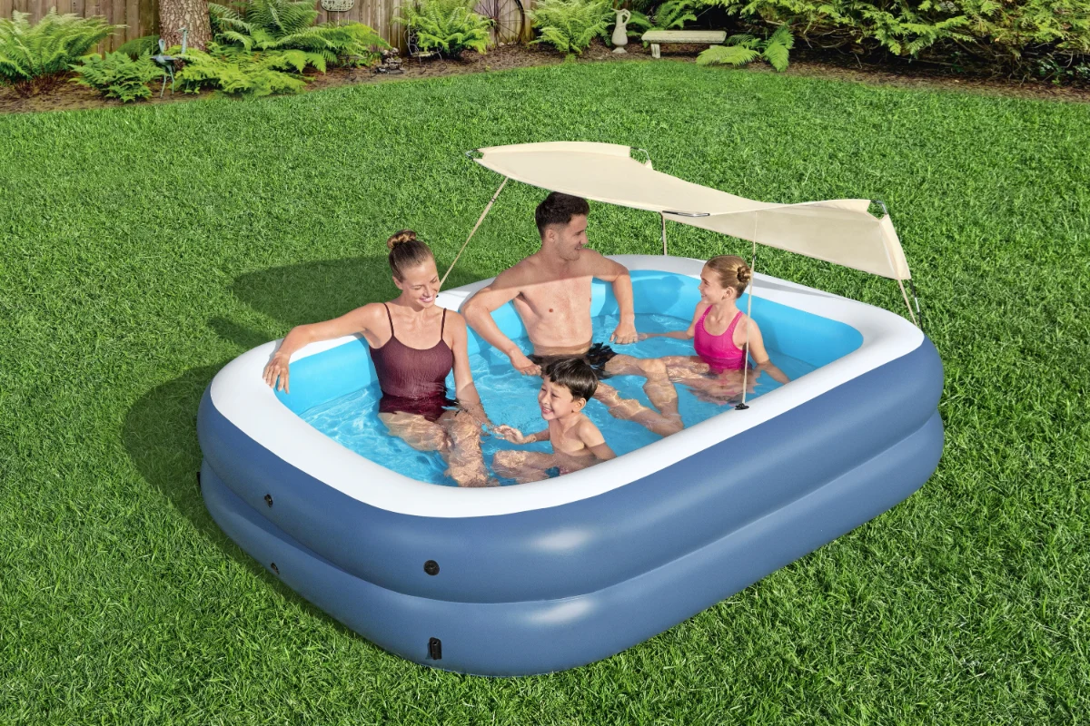 בריכה משפחתית מוצלת |Summer Bliss Shaded Family Pool | BESTWAY