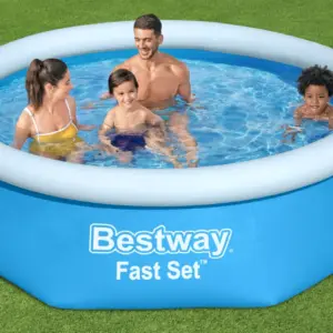 בריכה משפחתית עגולה שפה מתנפחת|305X76 ס"מ | BESTWAY |FAST