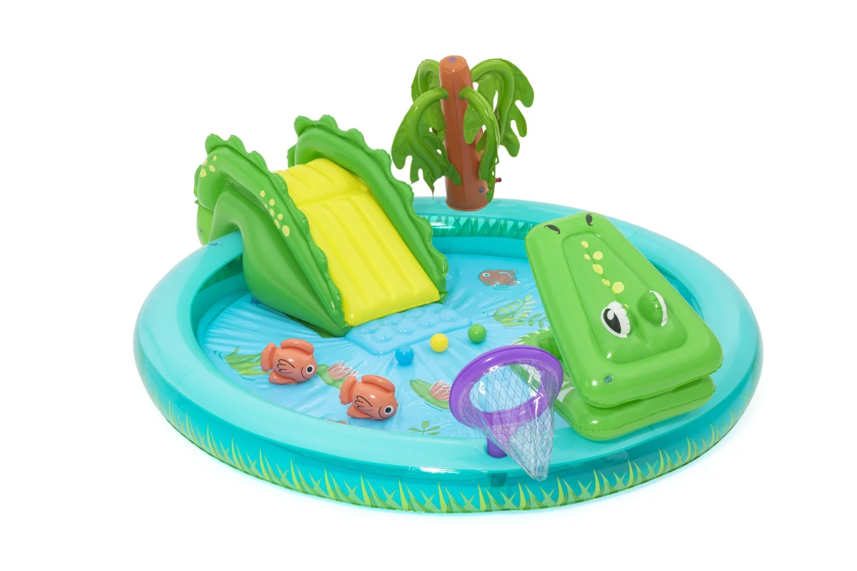 בריכת פעילות לילדים בעיצוב קרוקודיל | Crocodile Cove Play Center| BESTWAY – תמונה 2