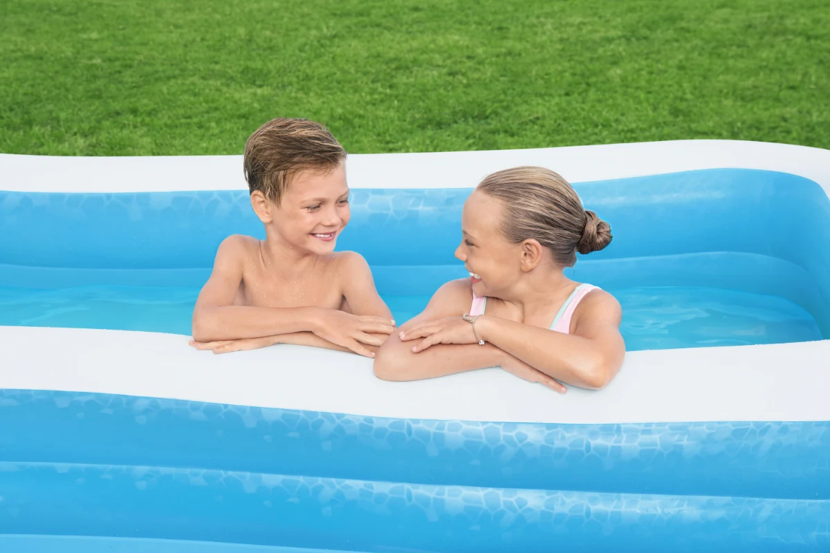 בריכה מלבנית כחולה| 305X183X46 | Bestway – תמונה 2