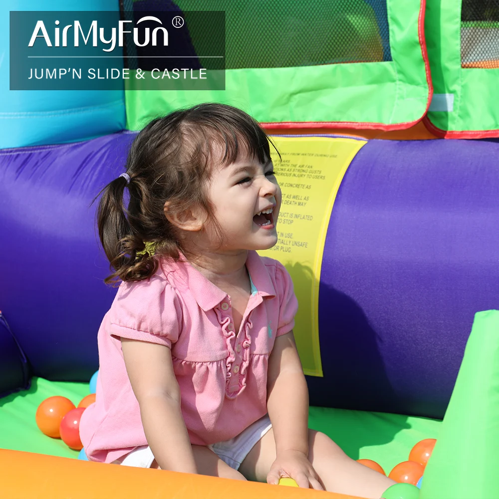 מתקן קפיצה מתנפח עם שתי מגלשות | המתקן יבש | Air My Fun – תמונה 3