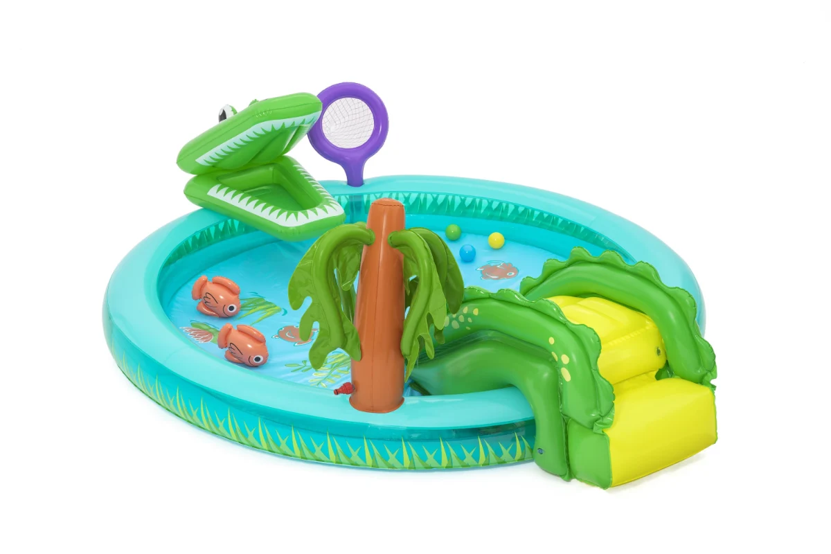 בריכת פעילות לילדים בעיצוב קרוקודיל | Crocodile Cove Play Center| BESTWAY – תמונה 3