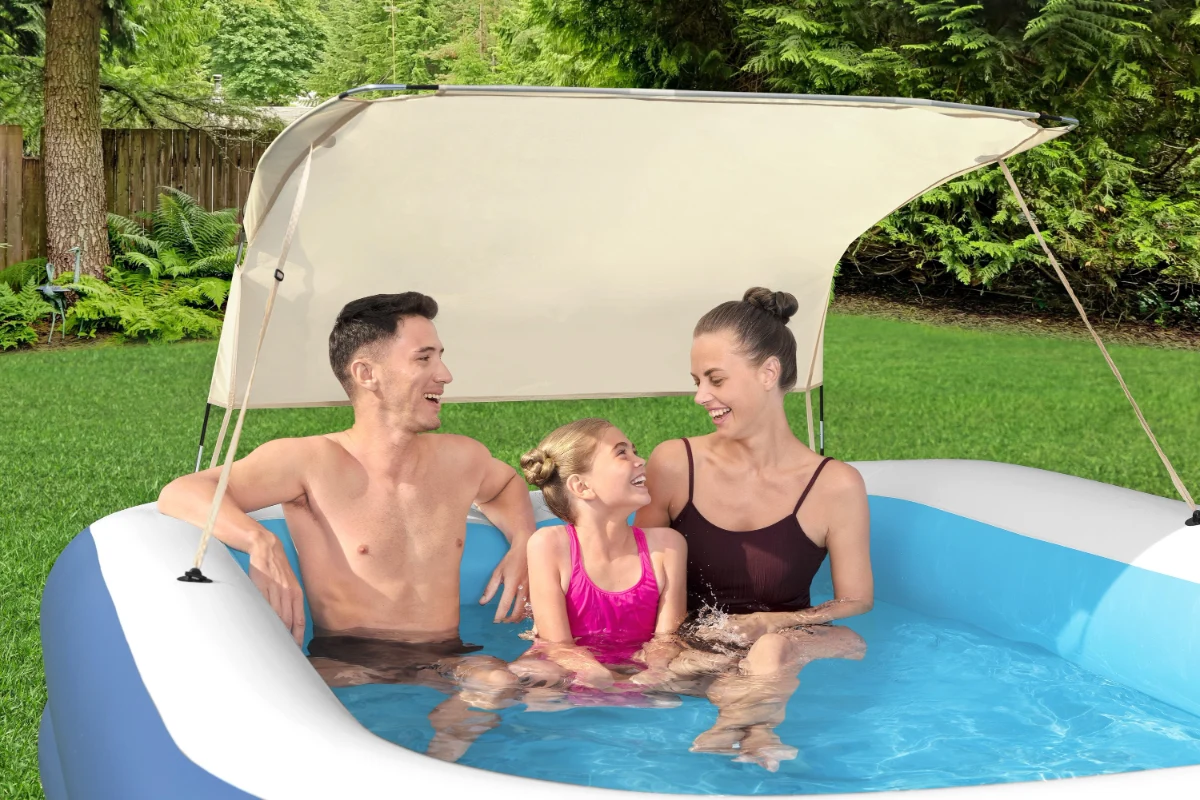 בריכה משפחתית מוצלת |Summer Bliss Shaded Family Pool | BESTWAY – תמונה 3