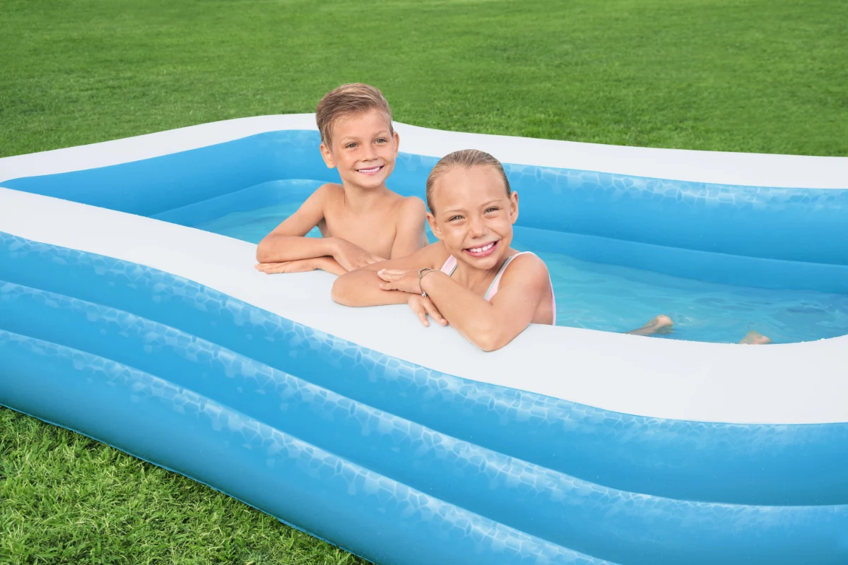 בריכה מלבנית כחולה| 305X183X46 | Bestway – תמונה 4