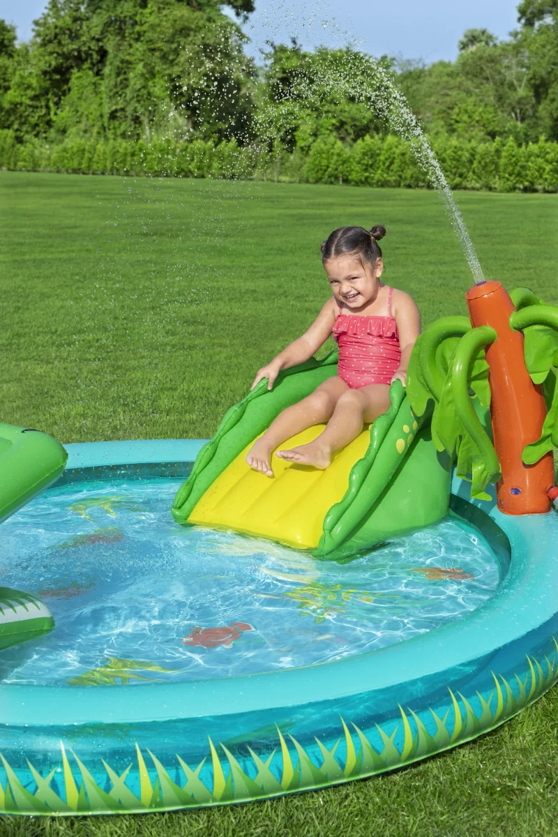 בריכת פעילות לילדים בעיצוב קרוקודיל | Crocodile Cove Play Center| BESTWAY – תמונה 5